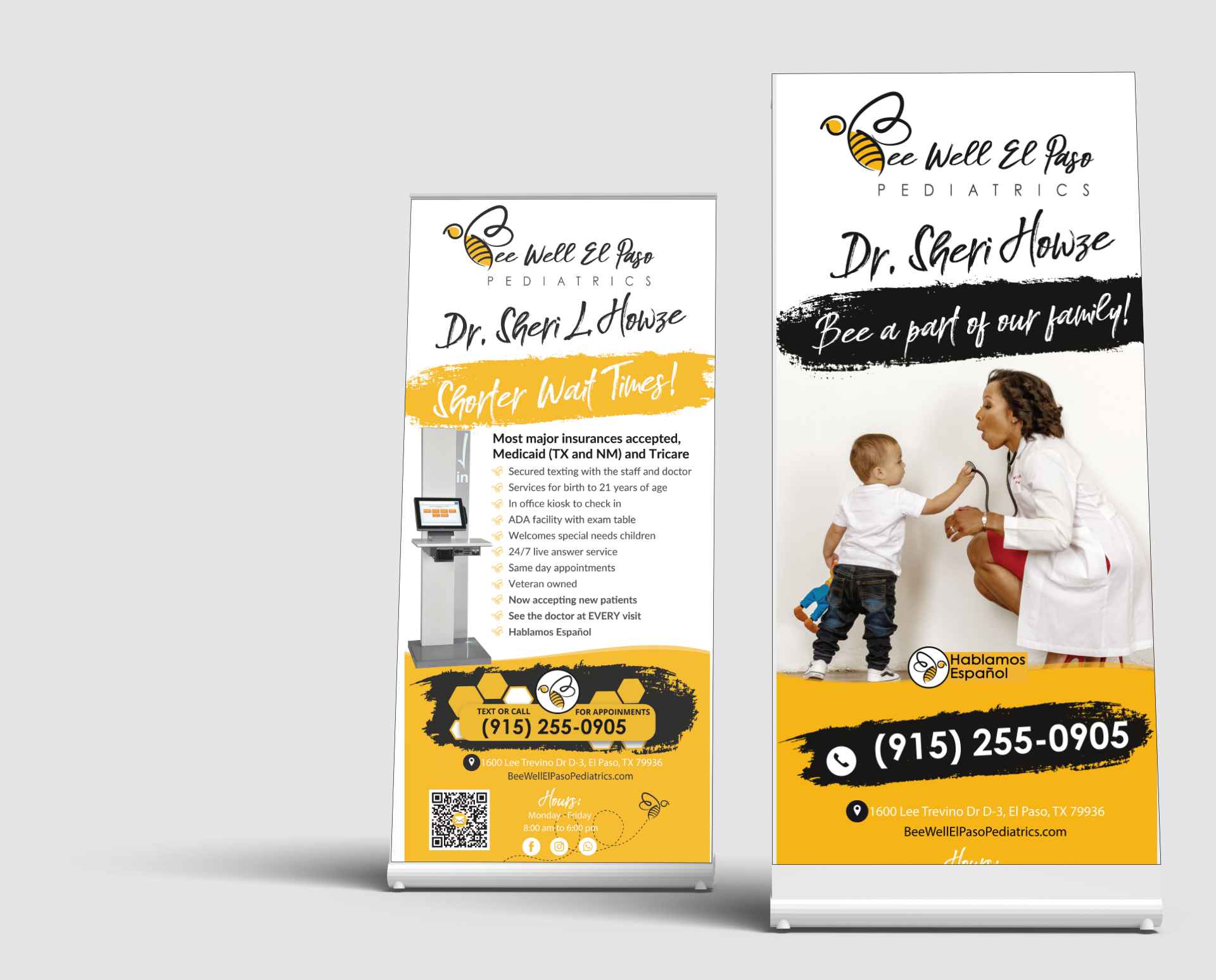 Bee Well Roll Up Banner